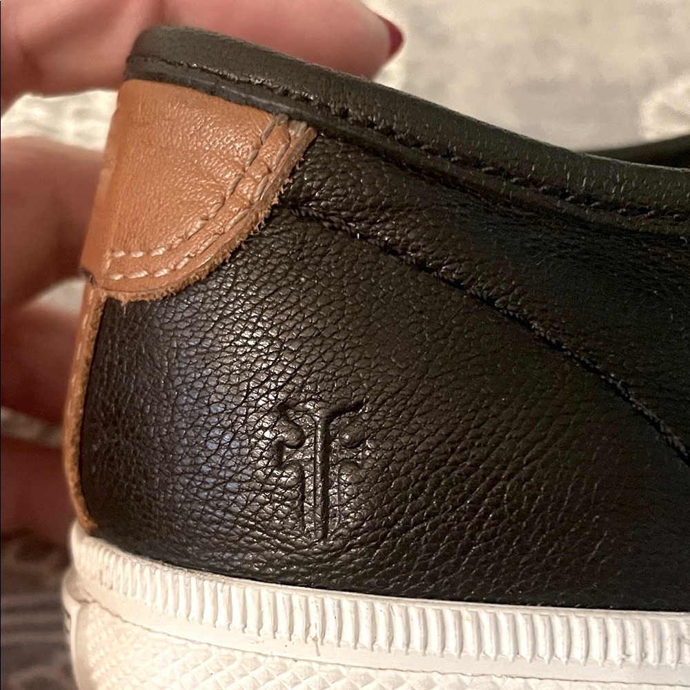 Frye 100% genuine leather Black and white lace up Sneakers - Picture 12 of 14